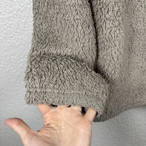 Patagonia Los Gatos Jacket Kids Girls Size XL 14 Brown Full Zip Hoodie Sherp - Picture 4 of 14